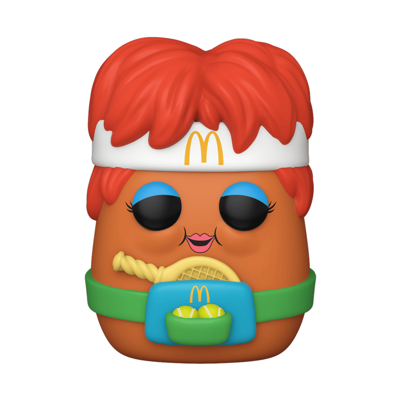 Pop! Tennis McNugget with tennis racket, tennis balls, and McDonald's logo headband